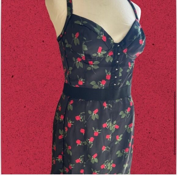 For Love & Lemons Rose Bustier Mini Dress – NWT Size Medium 🌹🖤 - Picture 9 of 9